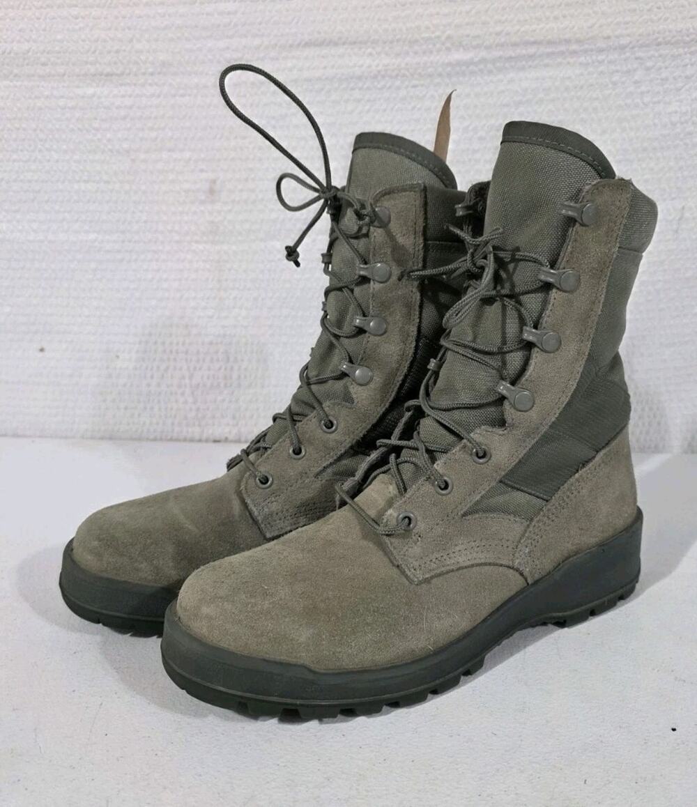 UFCW Mondo PT 8430 Military Combat Boots Mens 7.5 W Steel Toe Made USA